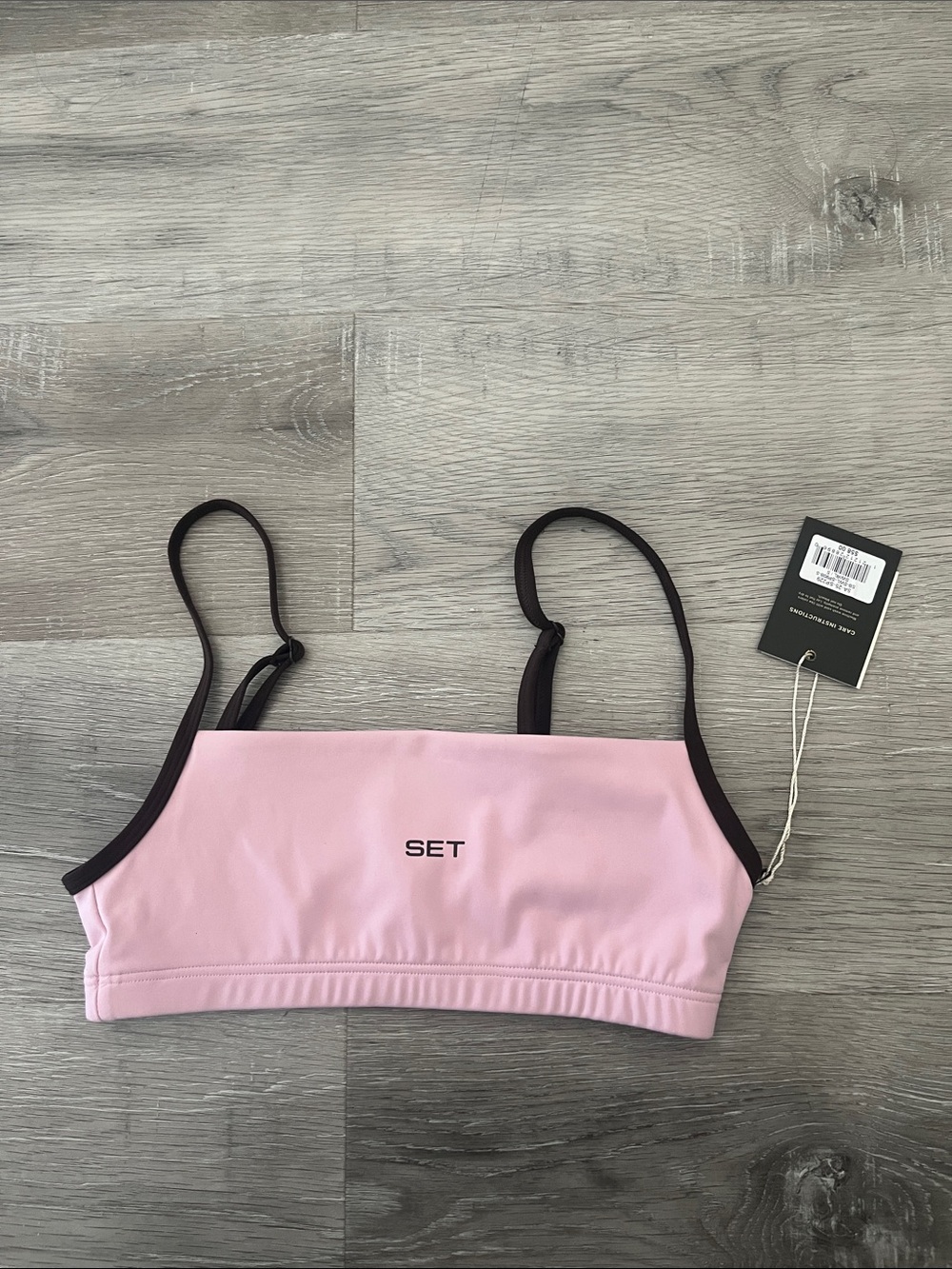 SET Active 90s Swirl Brown and Pink Bra